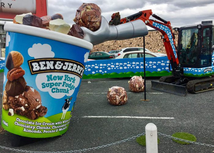 Ben & Jerry's Ice Cream 3D display